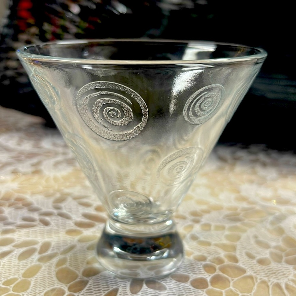Hpnotiq Martini glass